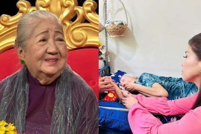 Hình ảnh gầy rộc trên giường bệnh của nghệ sĩ Thiên Kim khiến nhiều người xót xa 