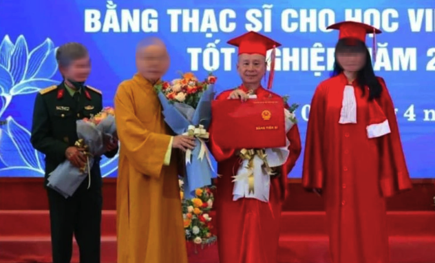 Trường ĐH Luật Hà Nội lên tiếng việc ông Vương Tấn Việt (Thượng tọa Thích Chân Quang) “chưa tốt nghiệp bổ túc văn hóa”