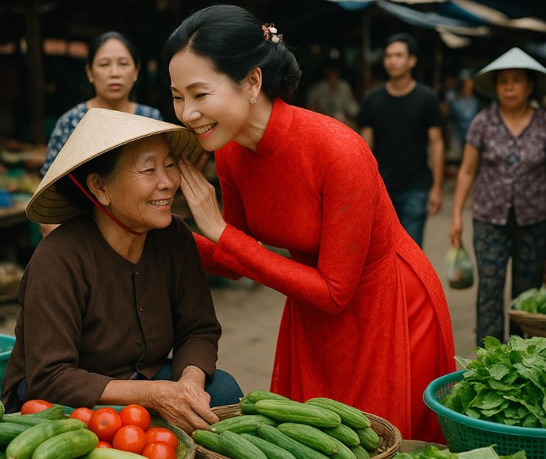 Người đàn bà hay mặc đồ áo dài cưới đi chợ suốt 10 năm, bỗng 1 ngày bà gặp ai cũng dặn “mai qua nhà đưa tôi đi nhé”