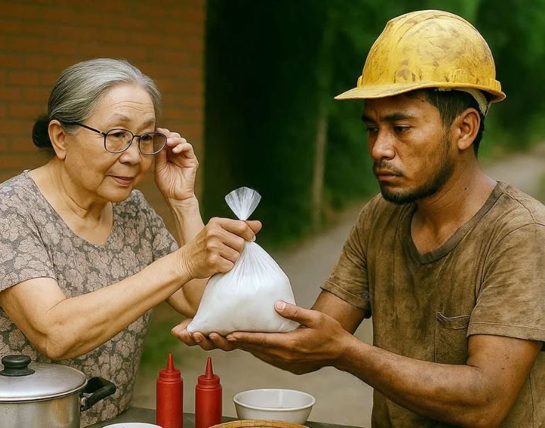 Thấy anh thanh niên phụ hồ ngày nào cũng xin cơm thừa ở quán mang về. Bà chủ quán đi theo và chứng kiến một cảnh khiến bà ch: ết lặng…
