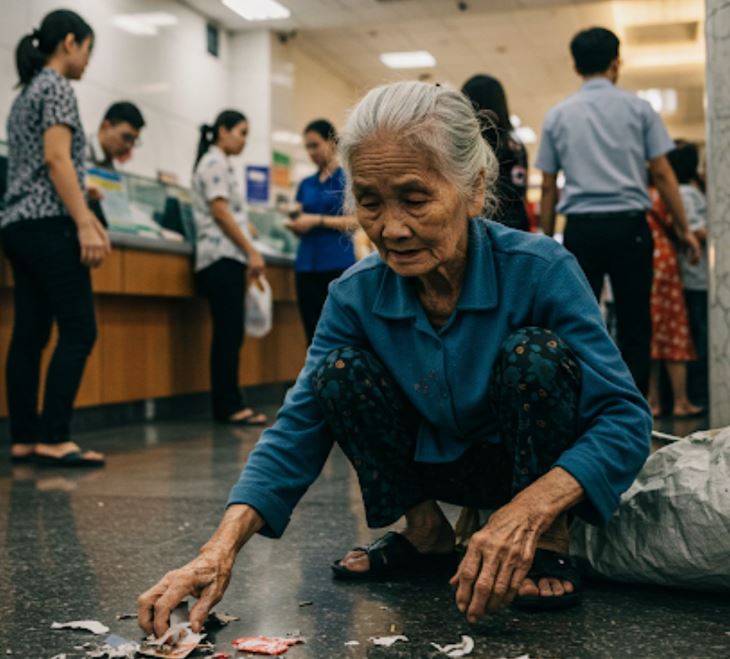 Bà lão rút tiết kiệm 2 triệu đồng để đóng học cho cháu, và cái kết khiến cả phòng giao dịch ch: ết lặng