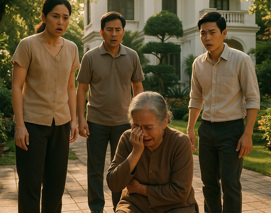 Gia đình giàu có xây lại sân vườn sau nhà, khi lật nền gạch cũ, thứ bên dưới khiến tất cả im bặt
