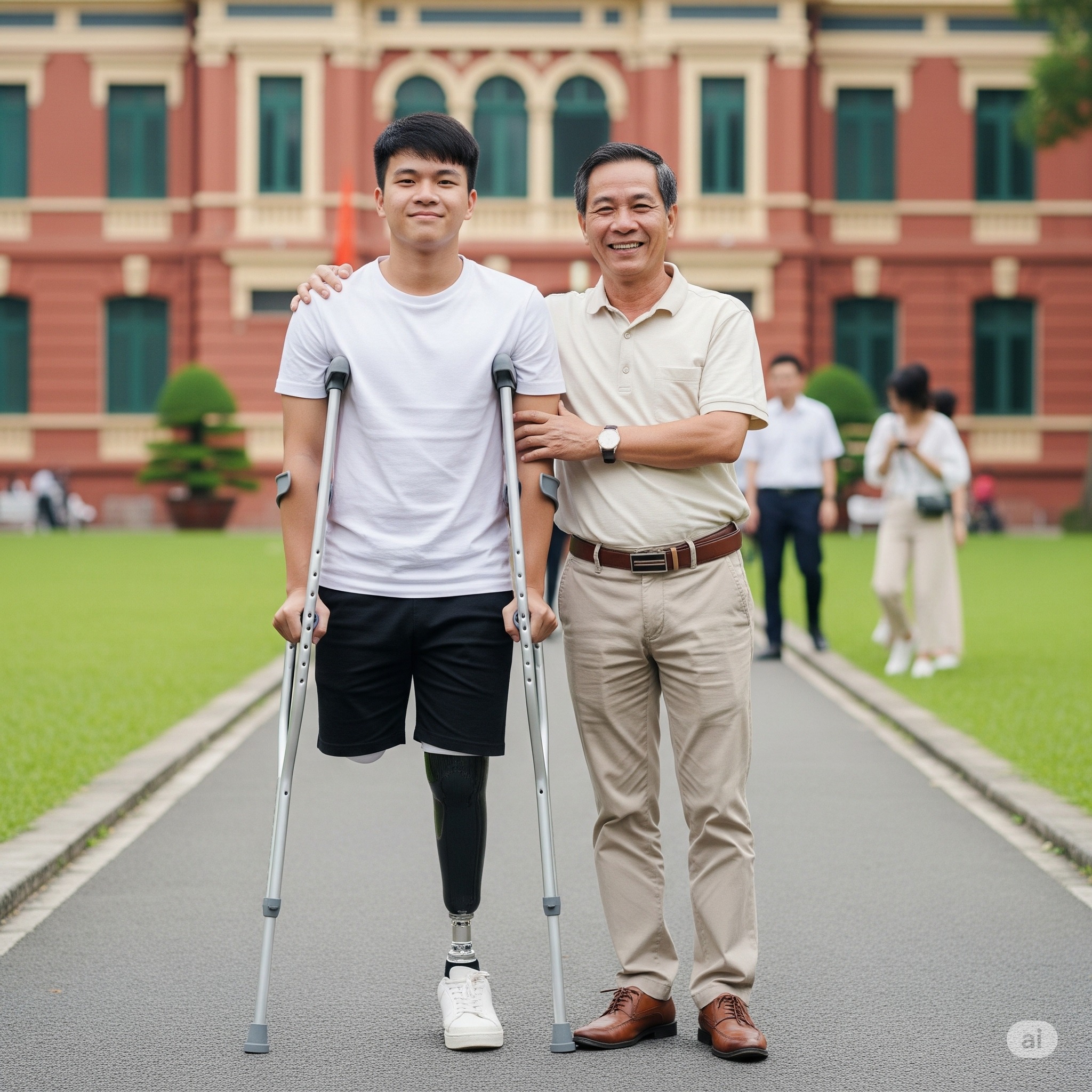 Người thầy cả đời không lập gia đình nhận nuôi cậu học trò m//ất một chân bị b//ỏ rơ///i, 20 năm sau cậu khiến cả triệu người xúc động…