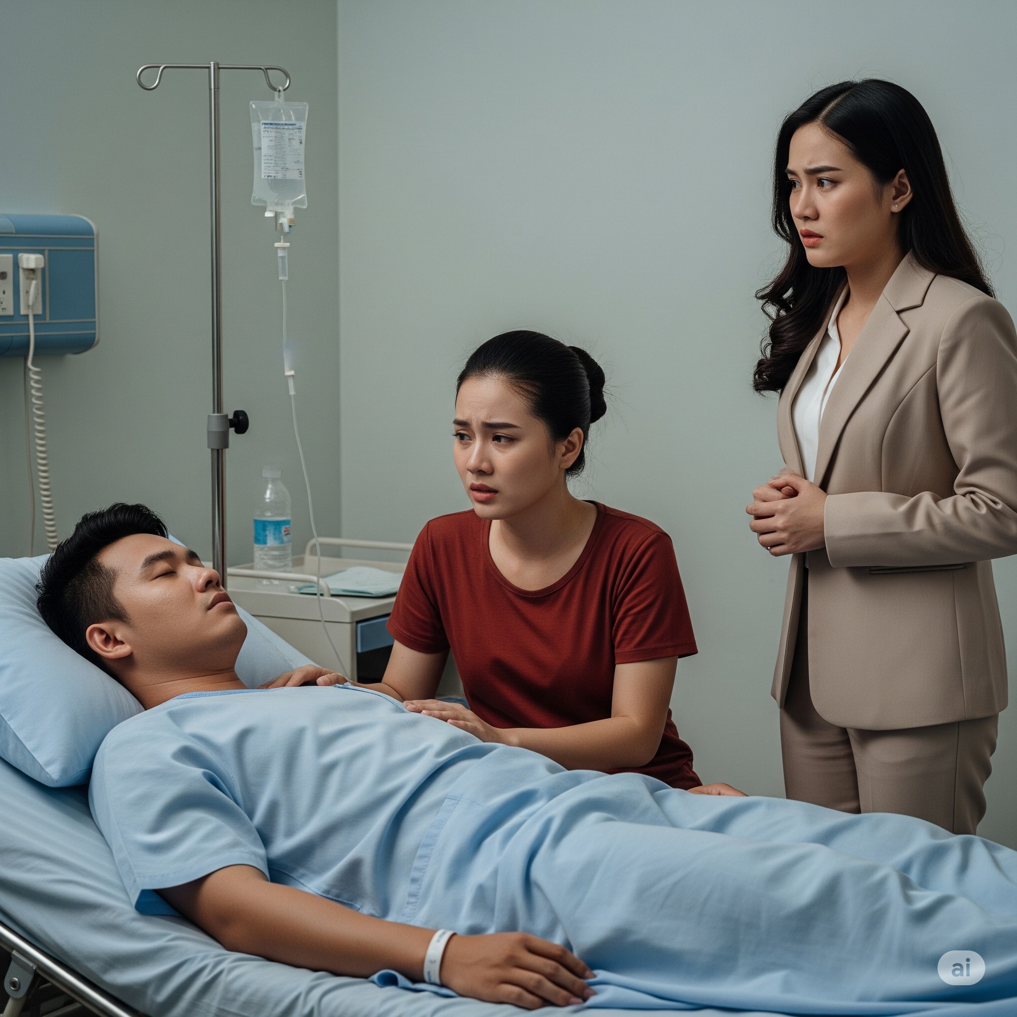 Chồng n//ói d///ối đi công tác, vợ gi/ật mì/nh nửa đêm nghe tin anh bị đưa đi c//ấp c//ứu, đến nơi t/ái m/ặt khi thấy cô gái đứng bên cạnh anh ta…