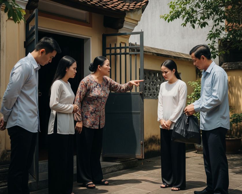 Thấy tôi rời khỏi nhà chồng với 2 bàn tay trắng, bố chồng nhờ cầm vứ;t hộ túi rác, ra đến cổng mở ra thì ngh:ẹn đ:ắng