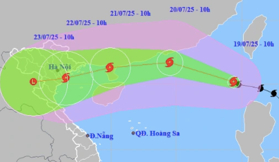 5 tỉnh, thành phố sẽ bị ảnh hưởng mạnh nhất trong cơn bão số 3