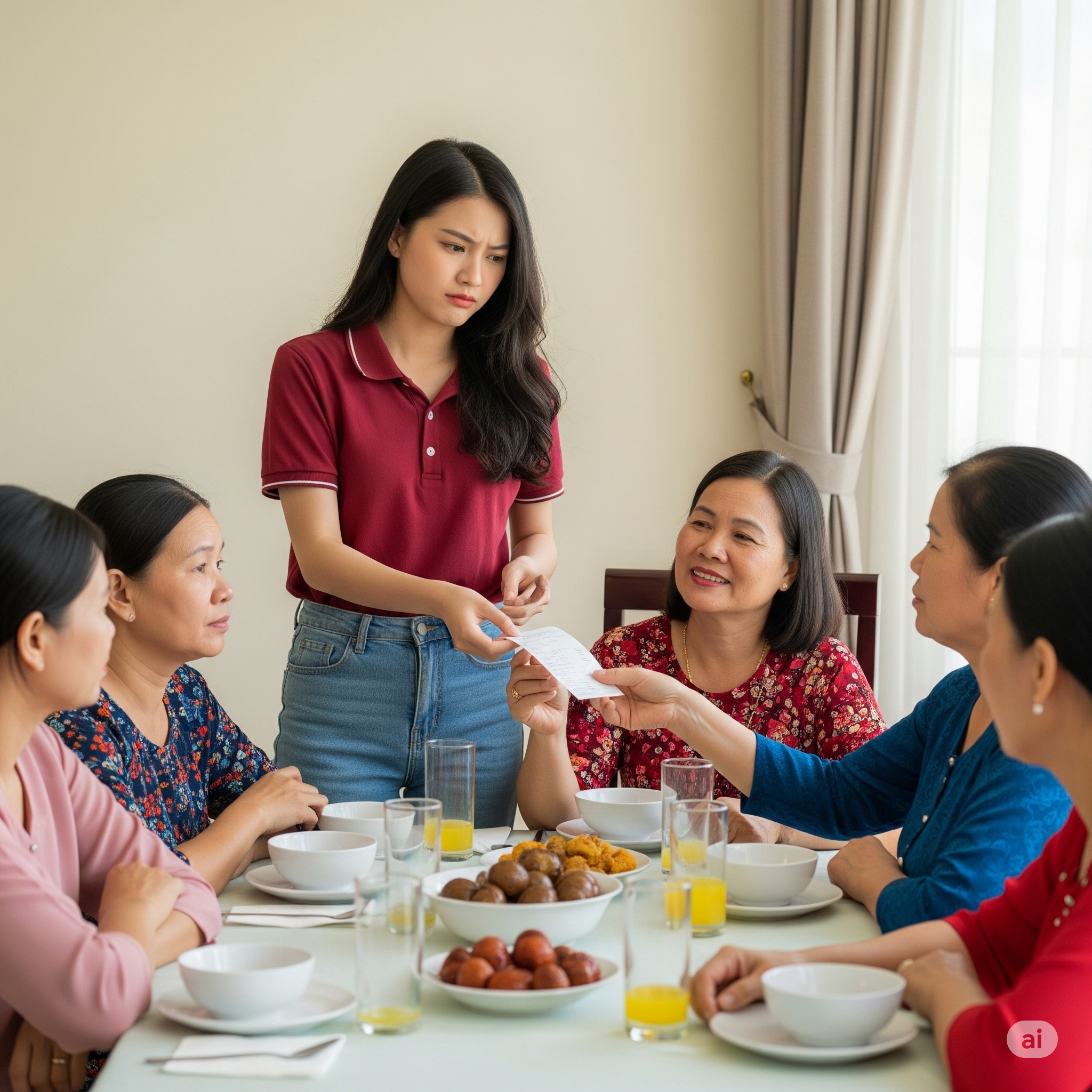 Mẹ chồng rủ bạn đi ăn rồi gọi con dâu tới thanh toán – ai ngờ con dâu cao tay khiến bà tẽn tò