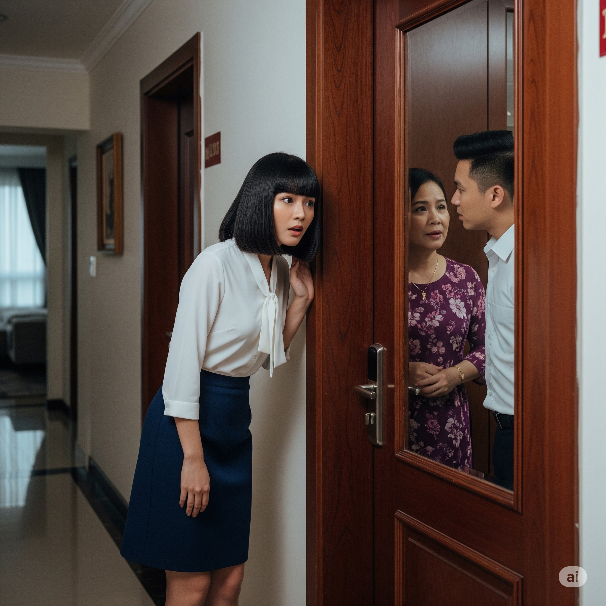 Hôm ấy Hoan đi làm về sớm, vừa tới cửa đã thấy tiếng chồng với mẹ chồng vang vọng qua cánh cửa. Cuối cùng cô cũng biết lý do tại sao bấy lâu nay cô không s-i:nh đư:ợ:c c-on
