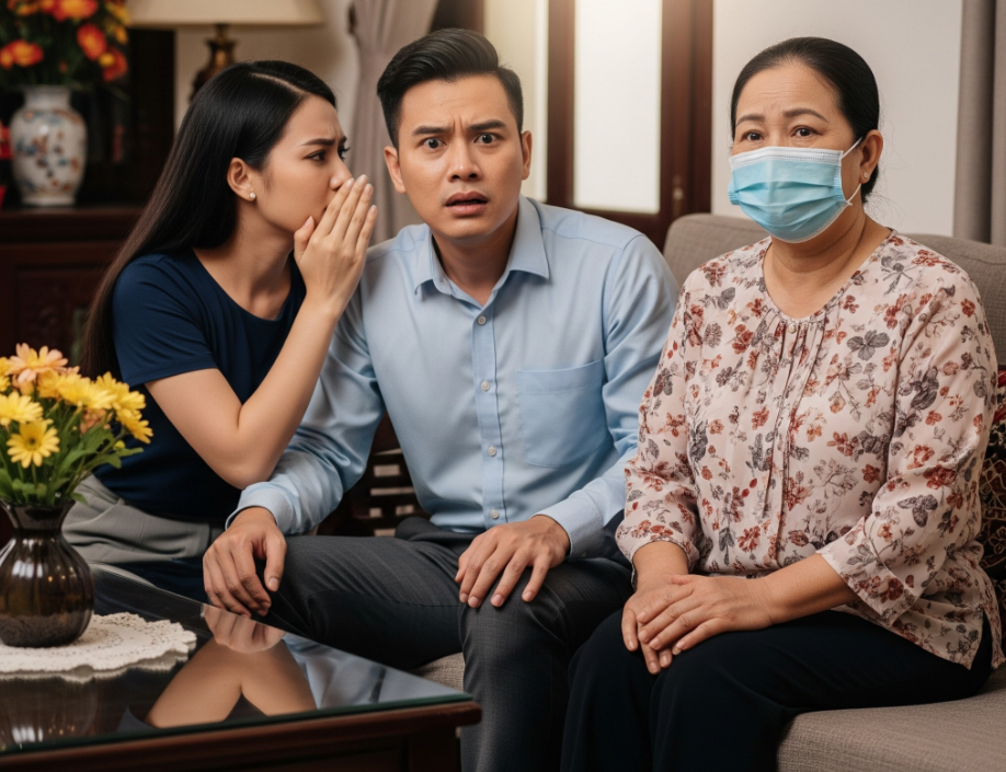 Tới nhà bạn gái ra mắt, thấy mẹ bạn gái cứ luôn ch:e mặt từ đầu đến cuối, cho đến khi ăn cơm bà mới chịu mở khẩu trang ra