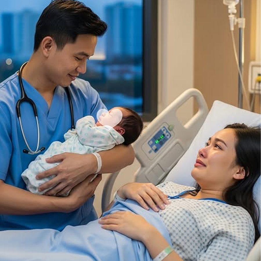 Đỡ đẻ cho người yêu cũ, vị bác sĩ t:;/ái mặt khi nhìn thấy đứa bé vừa chào đời…
