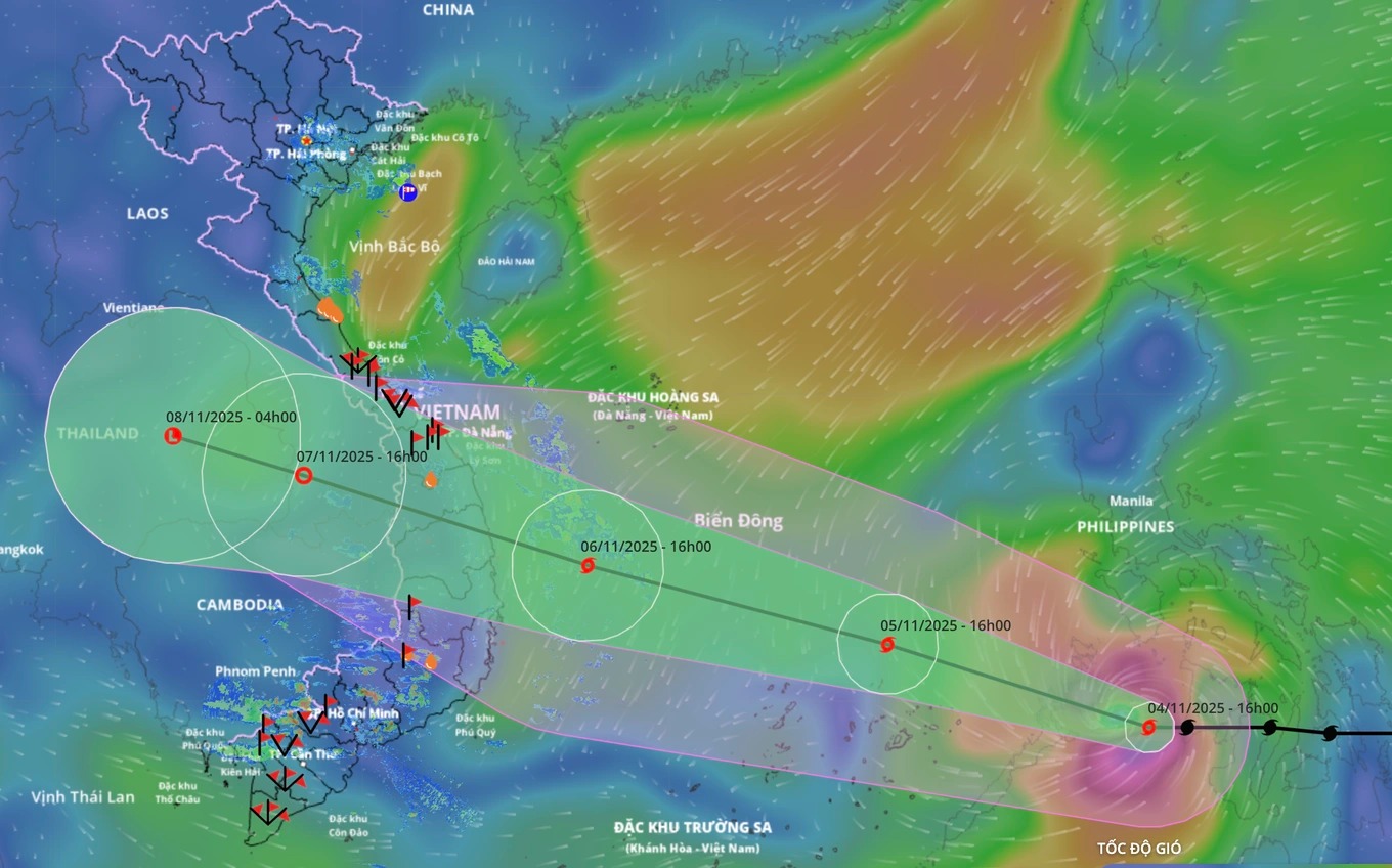 Vùng tâm bão Kalmaegi: Cho học sinh nghỉ học, hạn chế người dân ra đường