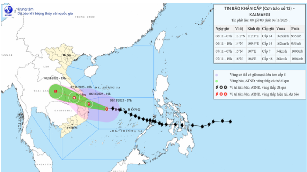 Bão số 13 Kalmaegi có thể phá hủy nhà cấp 4, nhà không kiên cố